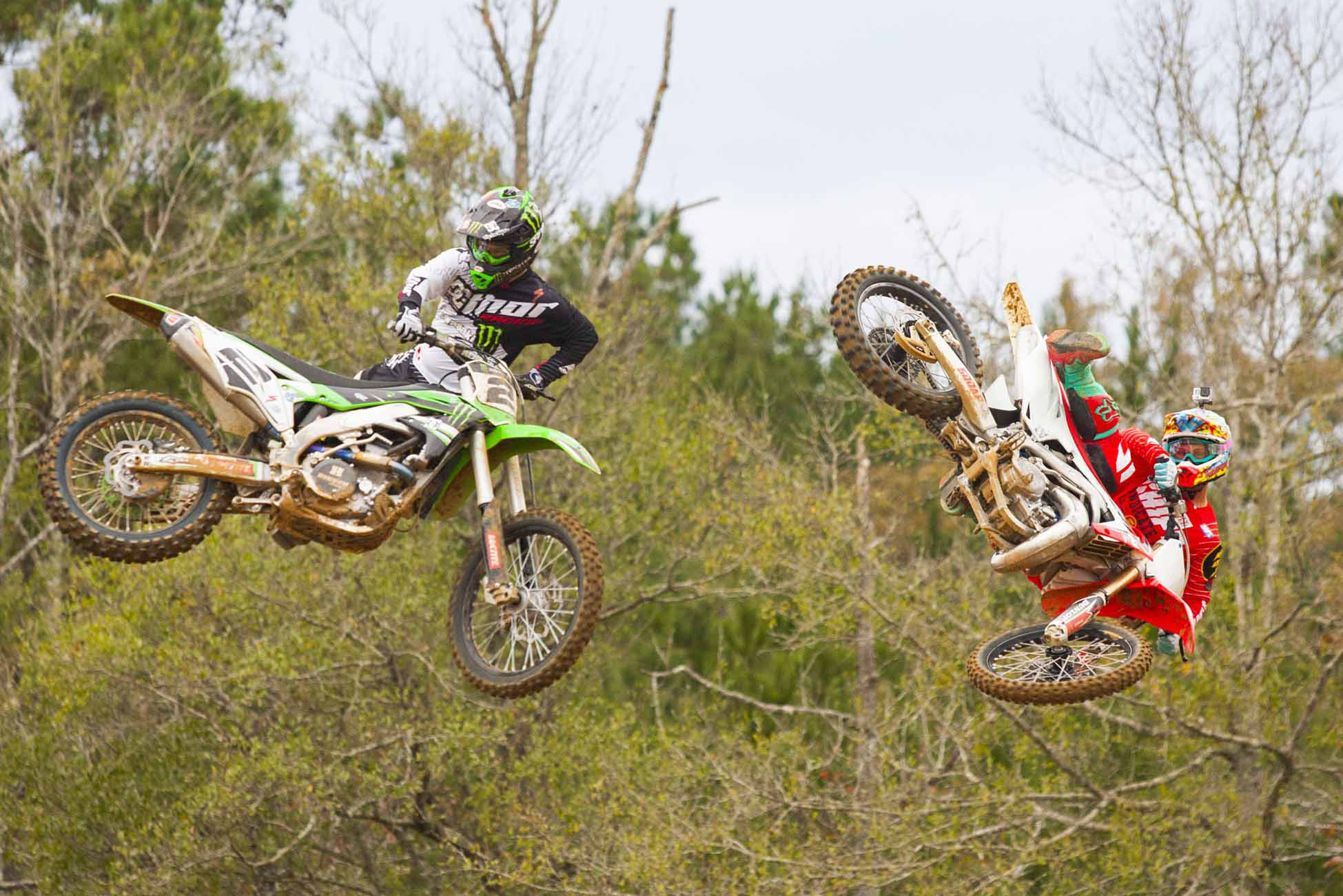 Jeremy McGrath and Brett Cue