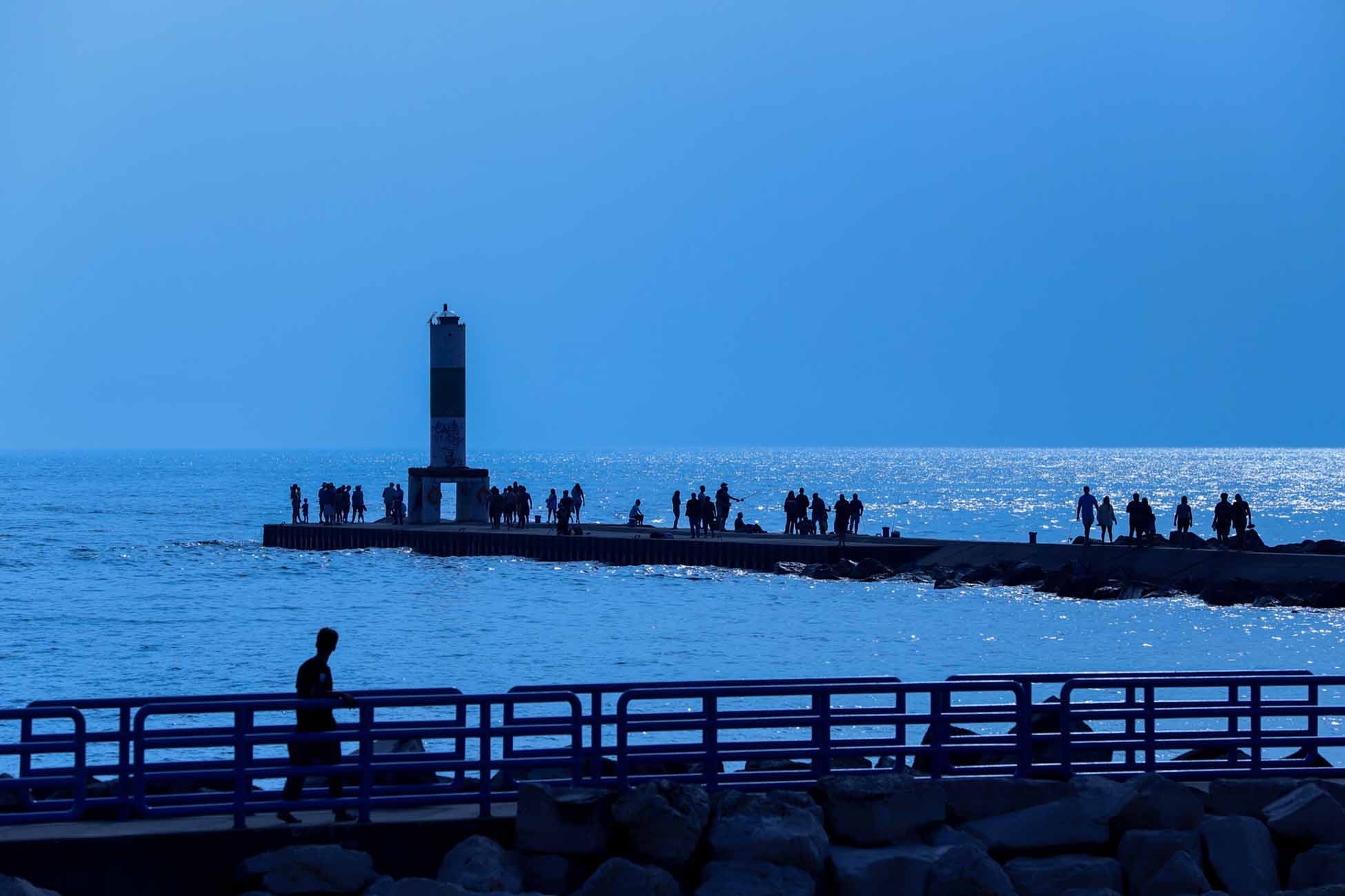 Lighthouse and Pier Silouhette